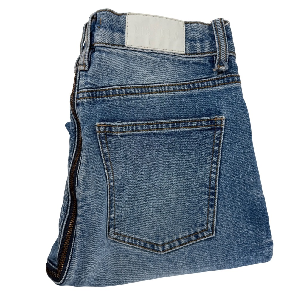 Pistola Charlie Zip Straight Leg Jeans Medium Wash Women's Size 27 - Picture 1 of 8